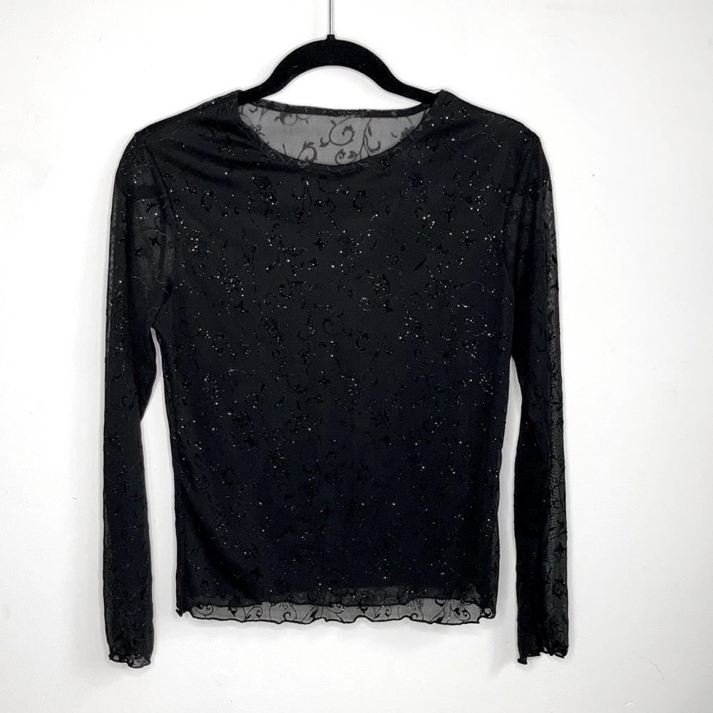 Transparent Black Top